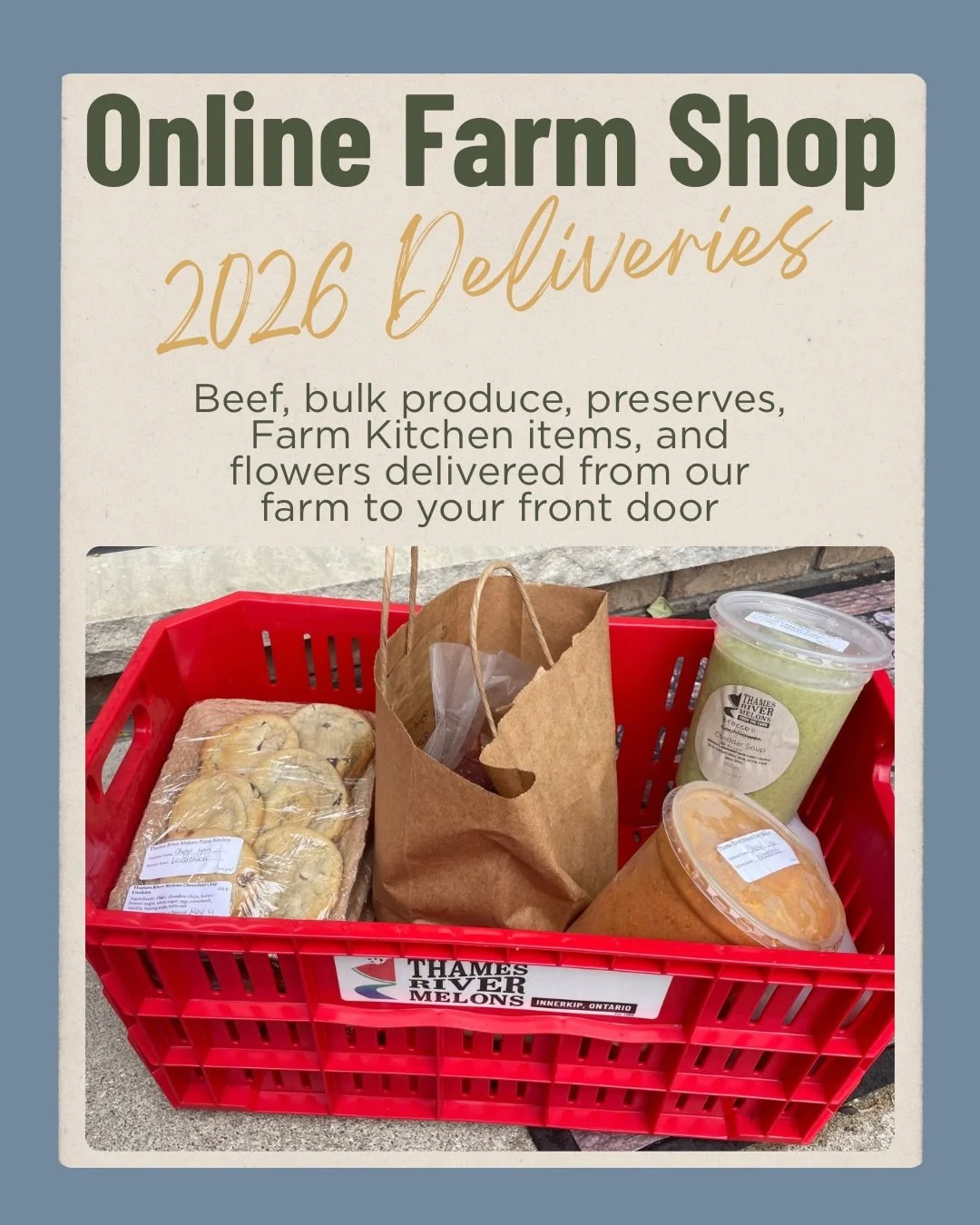 Did you know that you don&rsquo;t need a subscription to order items for delivery? 🚚 

Every week from May to November, you have the option of ordering from our Online Farm Shop. You can choose from freshly baked goods, delicious preserves, bulk pro