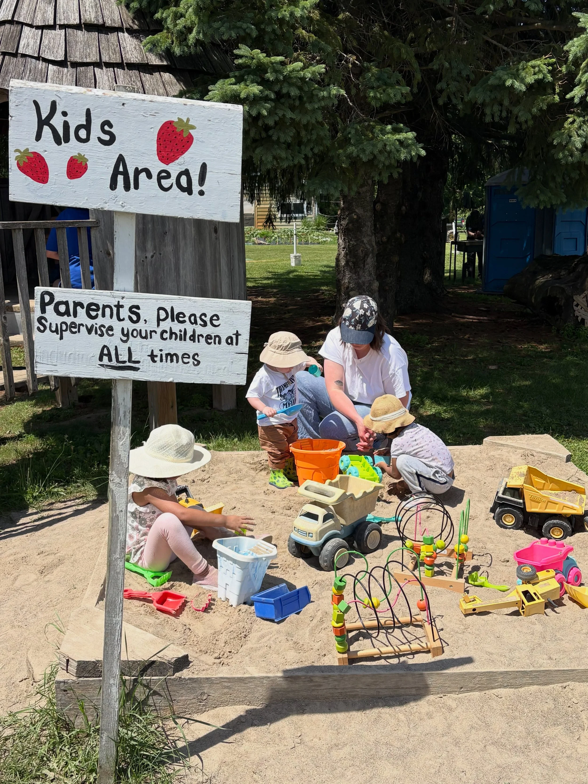Looking for a place to soak up some final summer moments before back to school? ☀️ 

Check out the farm! We&rsquo;re open daily for veggie picking, Farm Food Truck eats, visits with the chickens, and sandbox hangs.

Up to &amp; including Labour Day, 