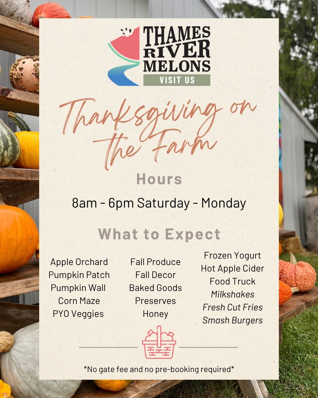 We&rsquo;re looking forward to welcoming you to the farm this weekend! 🎃 Swipe through these photos to see what you can expect to find. 

From pumpkin and apple-picking to corn maze exploring and snacking on Farm Food Truck treats, there really is s