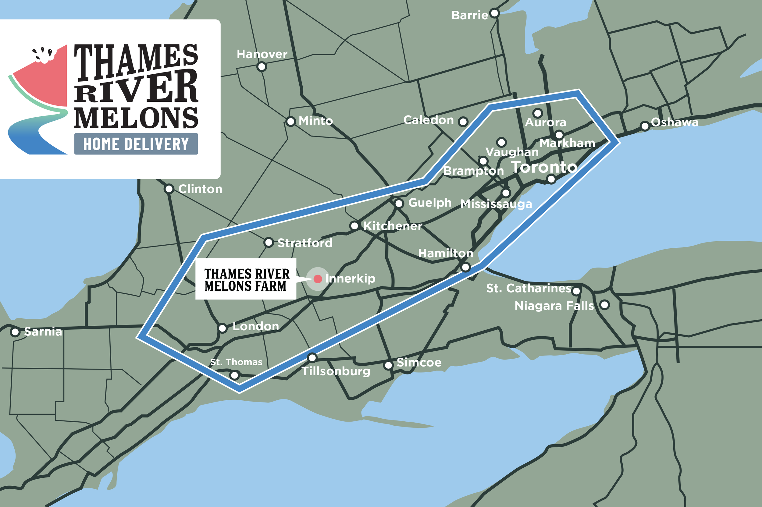 Delivery zone for home deliveries