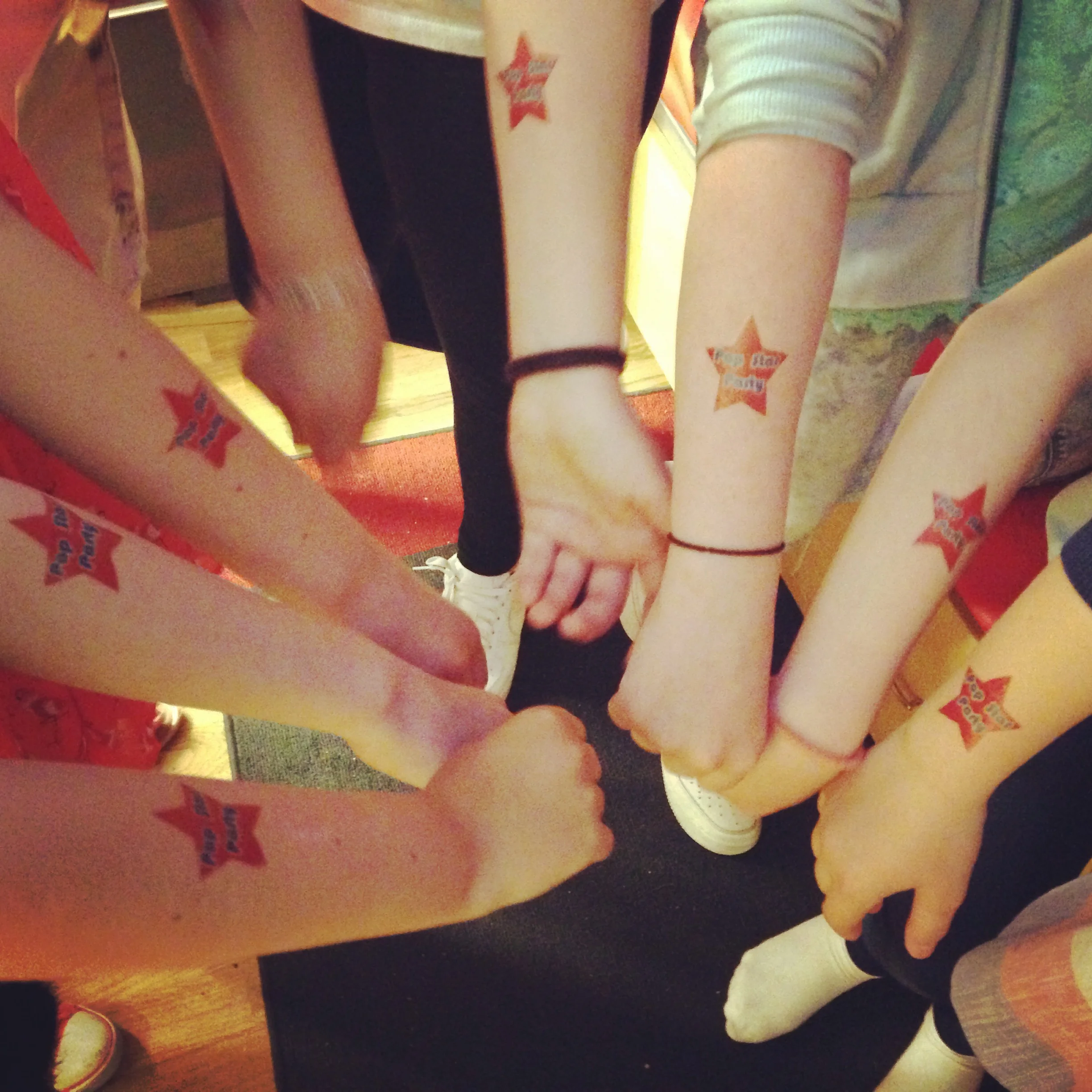Pop Star Party Temporary tattoos