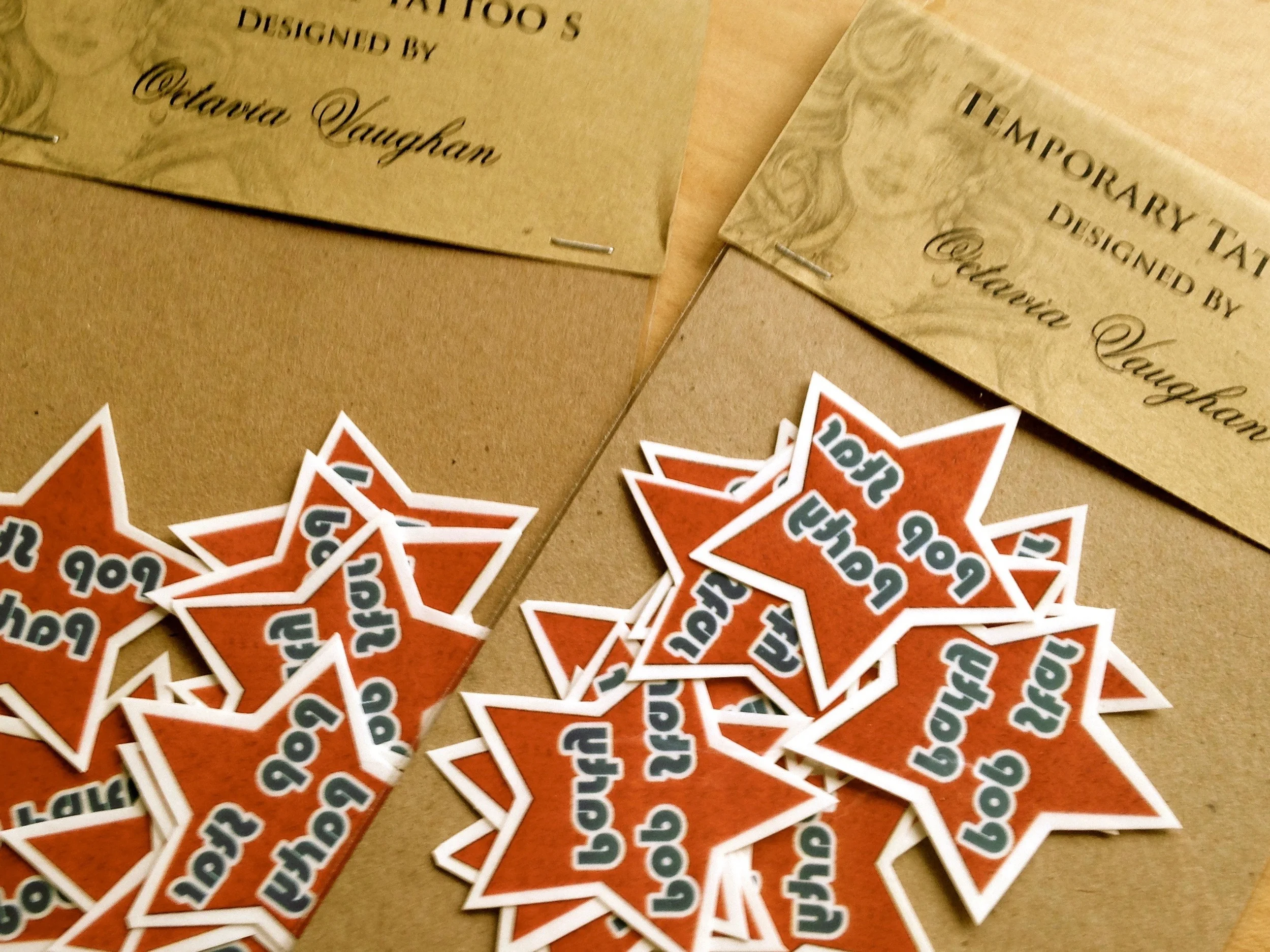 Temporary Tattoos at Pop Star Party