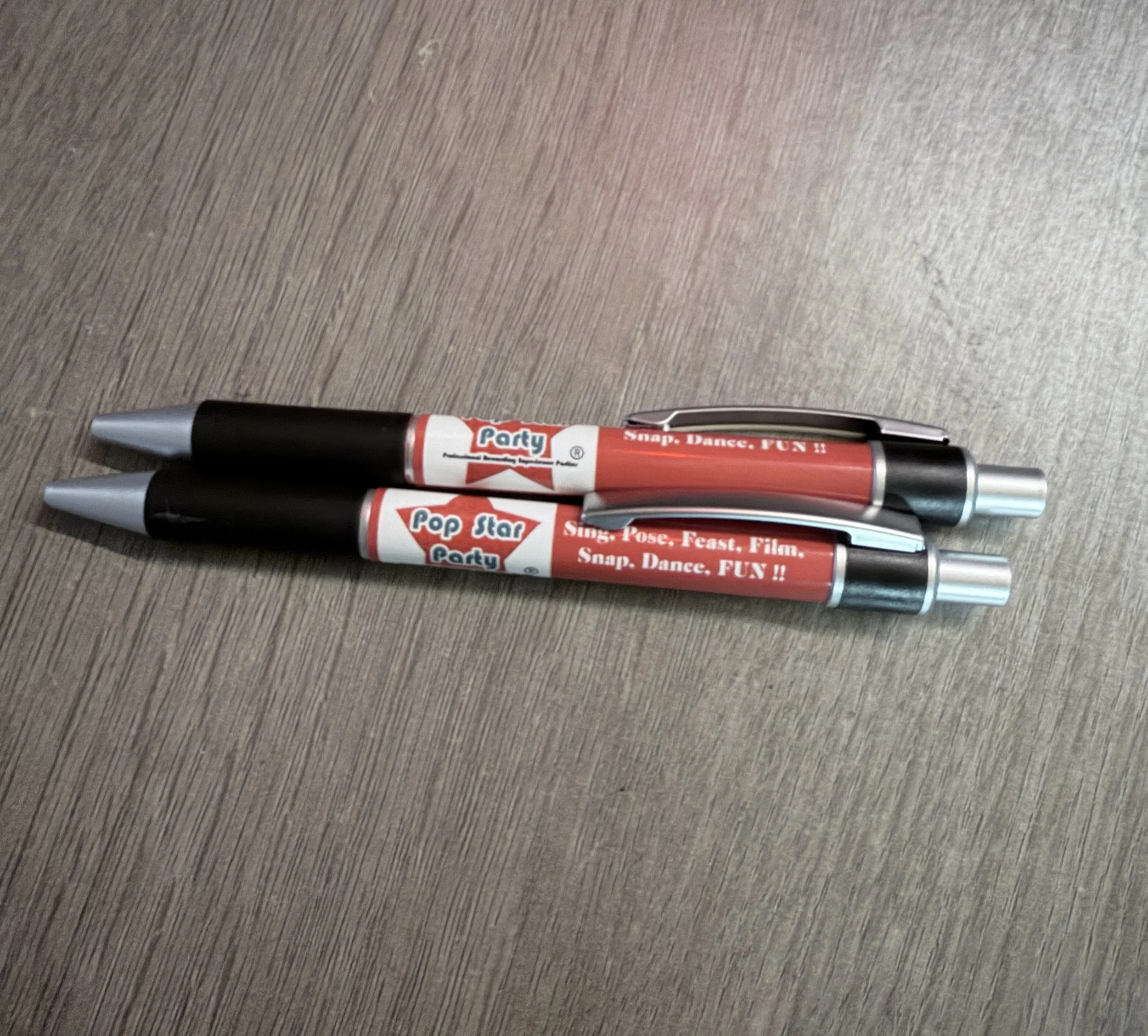 Pop Star Party pens.JPG