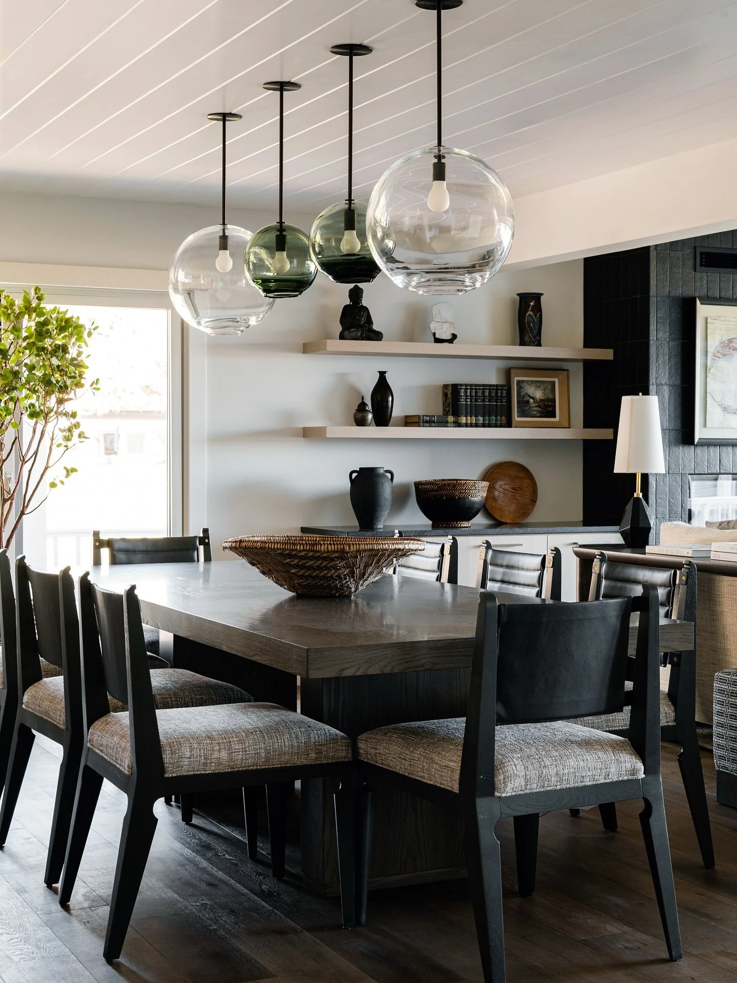 Custom Furniture....
When curating spaces, custom furniture is so key to layering the perfect fabrics and finishes. Sometimes having that extra level of customization is critical to the final design. These three homes all have custom dining tables th