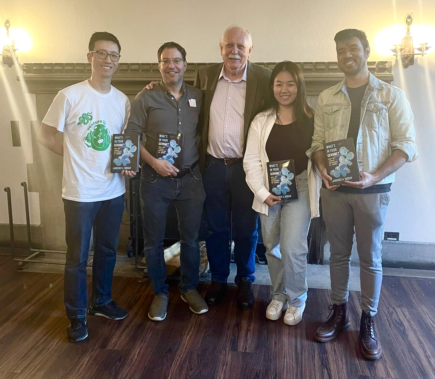Larry Moran's book launch ("What's in your genome?") at Hart House.