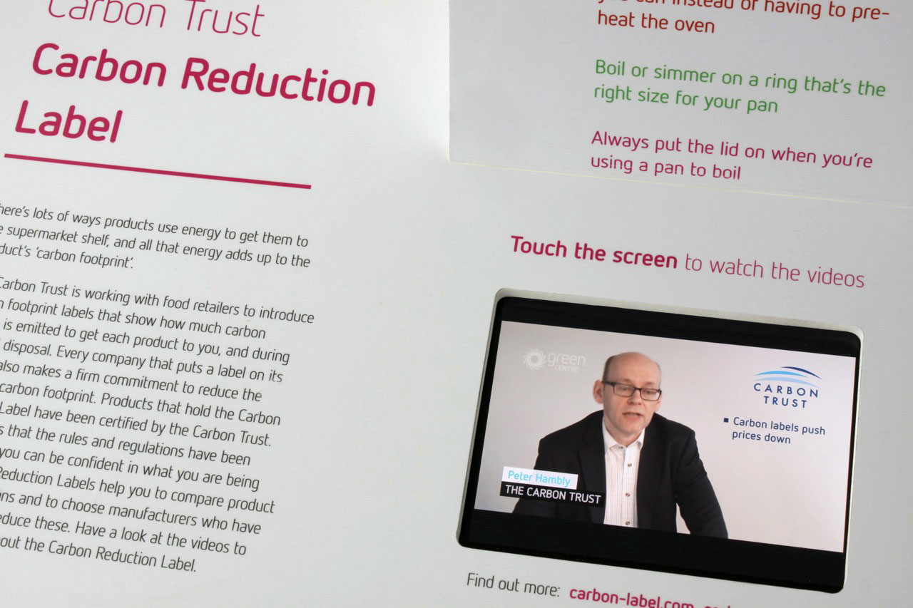 Interviews with the Carbon Trust explore simple initiatives like carbon labelling on household products