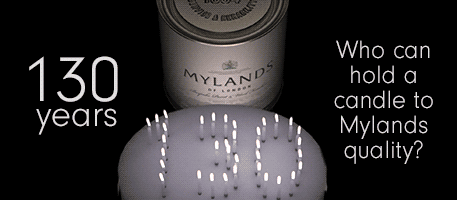 Mylands anniversary banner modelled in C4D, rendered in Maxwell, (very subtly) animated in After Effects