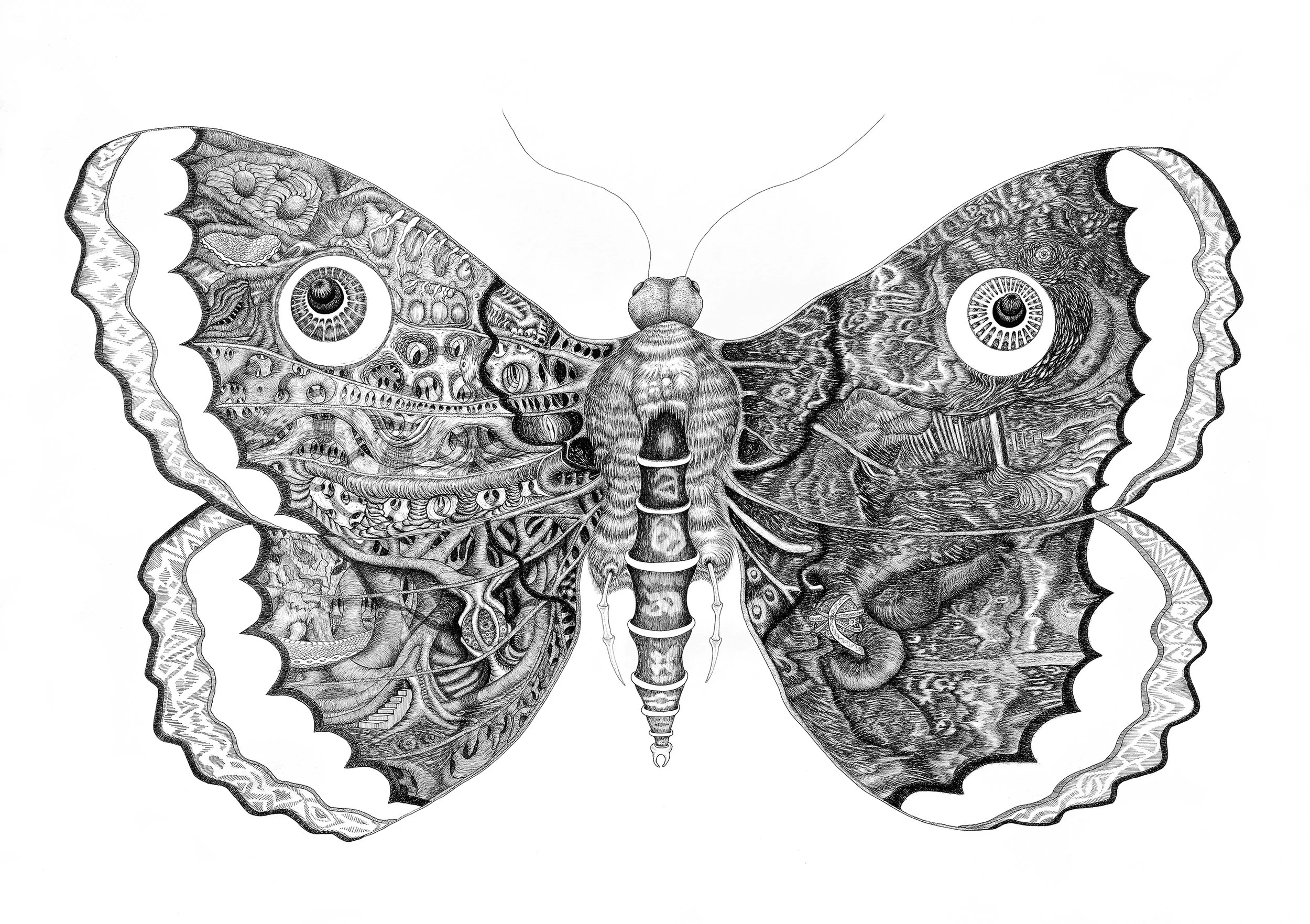 Gabriel Perez - Eudæmonia - ink on paper - 100x70cms.jpg