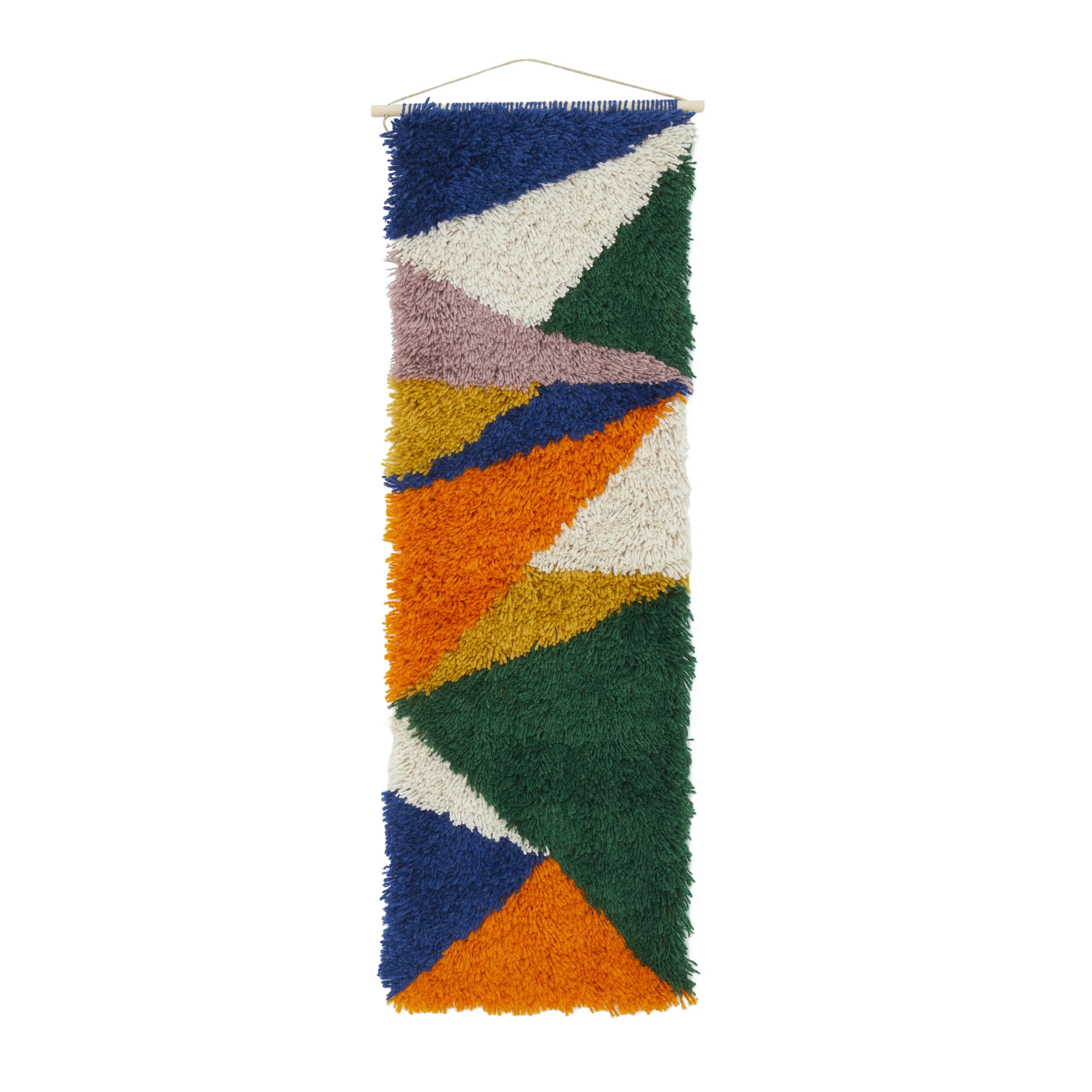 FRAGMENT - GIANT GEO  - LATCH HOOK WALL HANGING - APPROX. 30CM BY 94CM