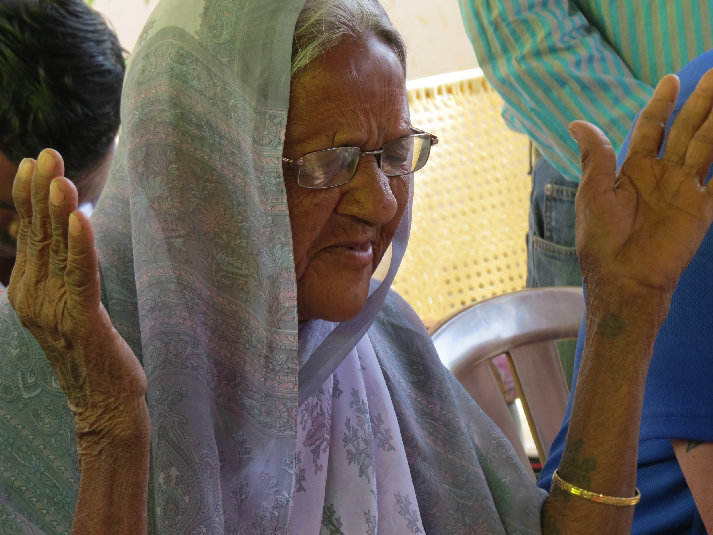First widow to come to this widow home. This is a picture of her worshipping the Lord.