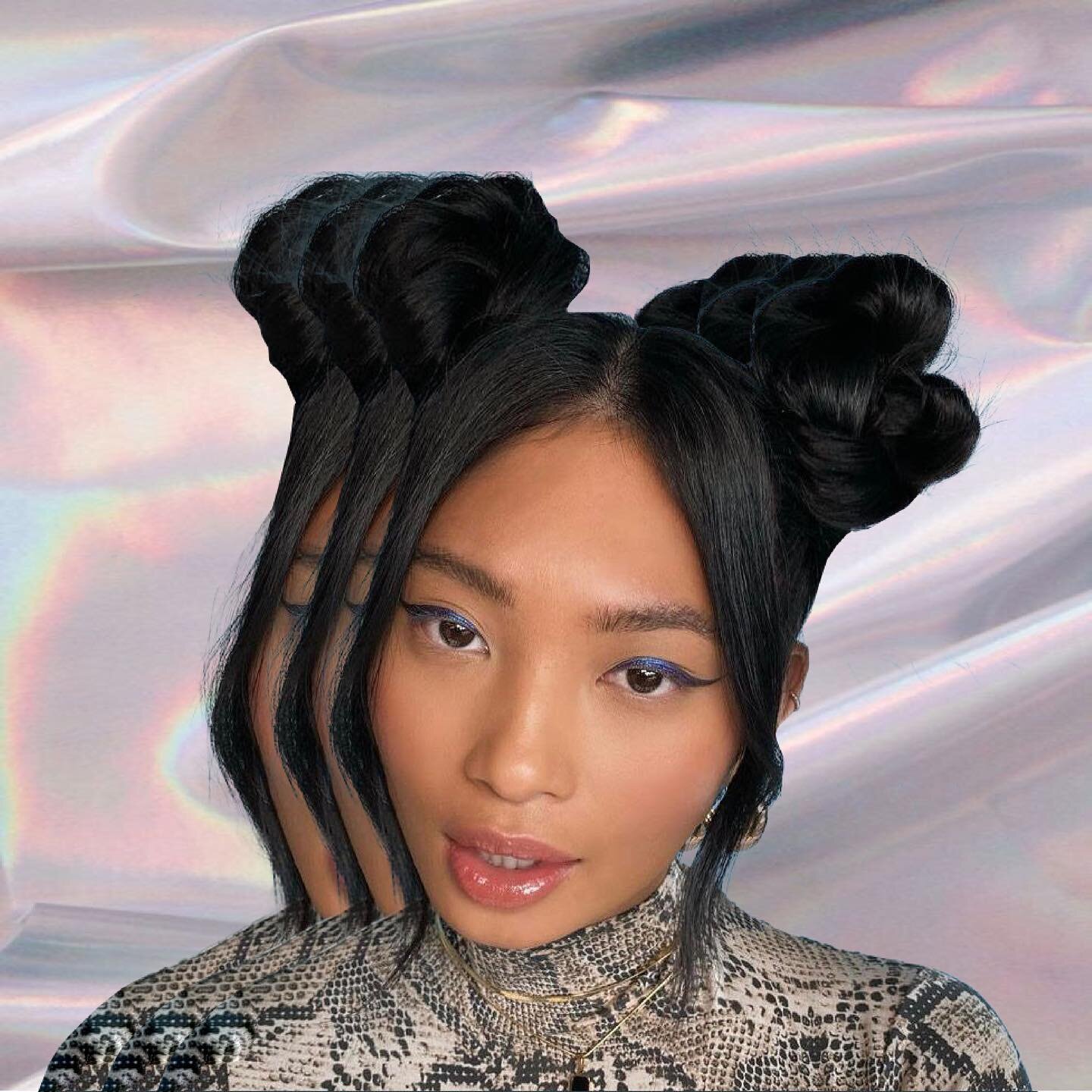 we think it is time to bring back the space buns, because they're so fun! &amp; what is life without a lil' fun in it?! 🛸🛸🛸

#amika #yychair #hairstyles #space #bun #art #aesthetic
