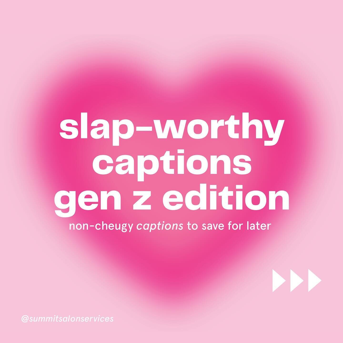 🧠stylist caption ideas💡 to save for later: 🛟 this time we&rsquo;re targeting gen z clients 🛍️💸. toss us a like if you want to see more posts like this
&hellip; aaaaand let us know what you wanna see next in the comments 🎤✨

#beautybusiness #sal