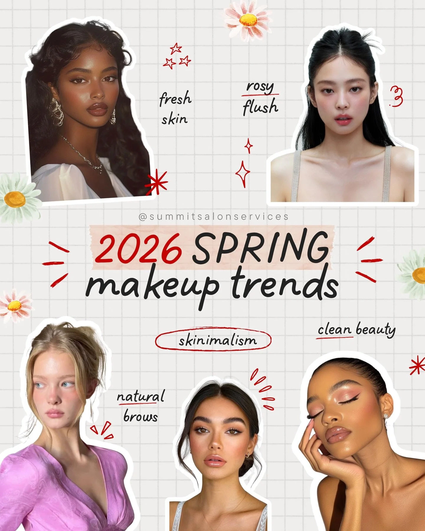 stop scrolling if you love effortless spring makeup 👀🌸 (your brows can finally relax&hellip;) new trends just dropped &amp; it&rsquo;s all about ✨fresh, glowy &amp; natural✨💕 and these beauty trends were spotted everywhere from runways to red carp