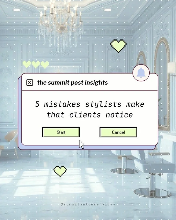 your clients notice more than you think&hellip; 👀

🚩 rushing the consult
🚩 no product rec (or giving salesy vibes)
🚩 &ldquo;see you whenever!&rdquo; instead of pre-booking
🚩 gatekeeping your styling secrets
🚩 forgetting what they told you last 