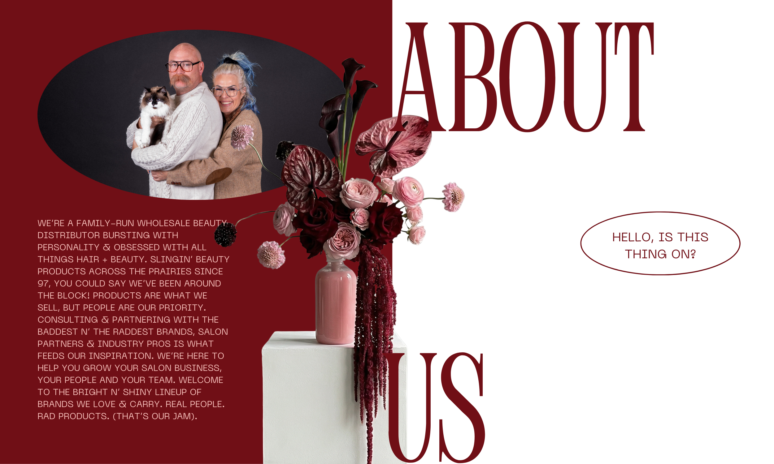 we're a family-run wholesale beauty distributor .