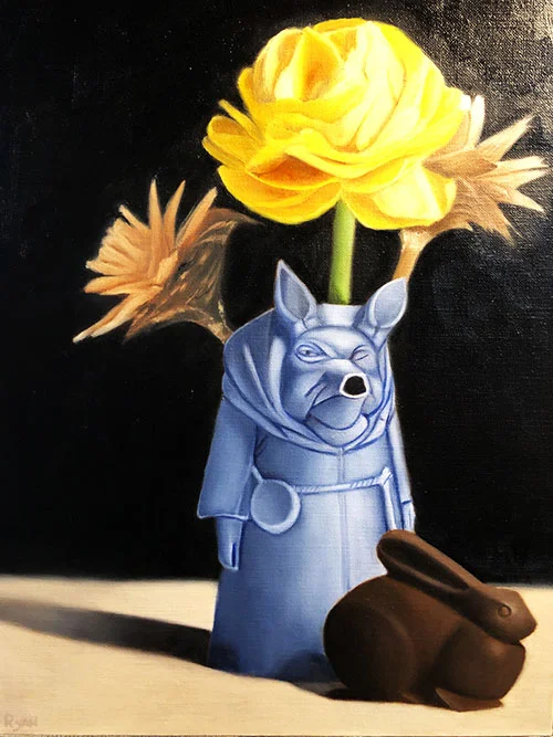 Pig Jug with Flowers