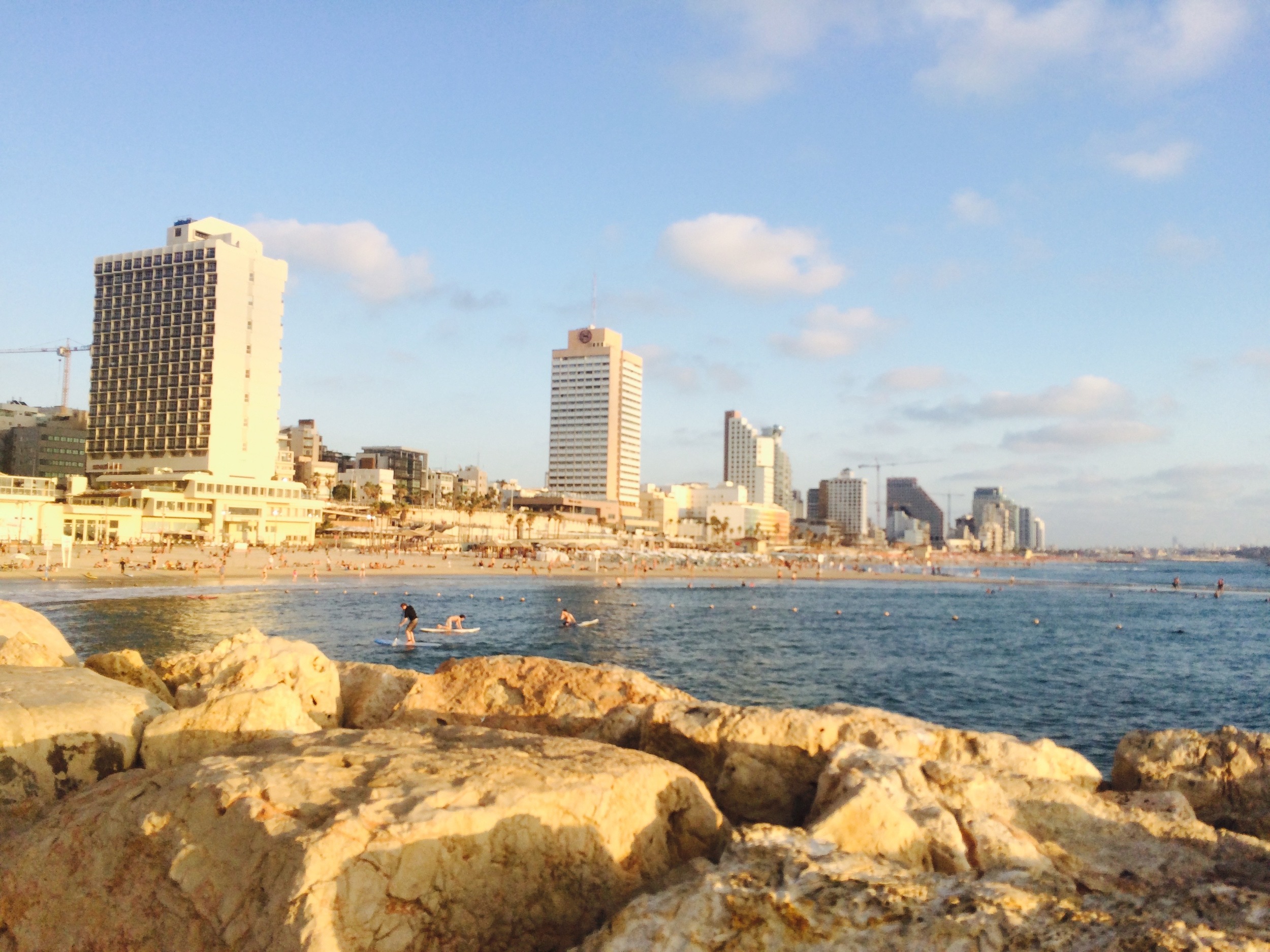 Sunset by the Marina in Tel Aviv
