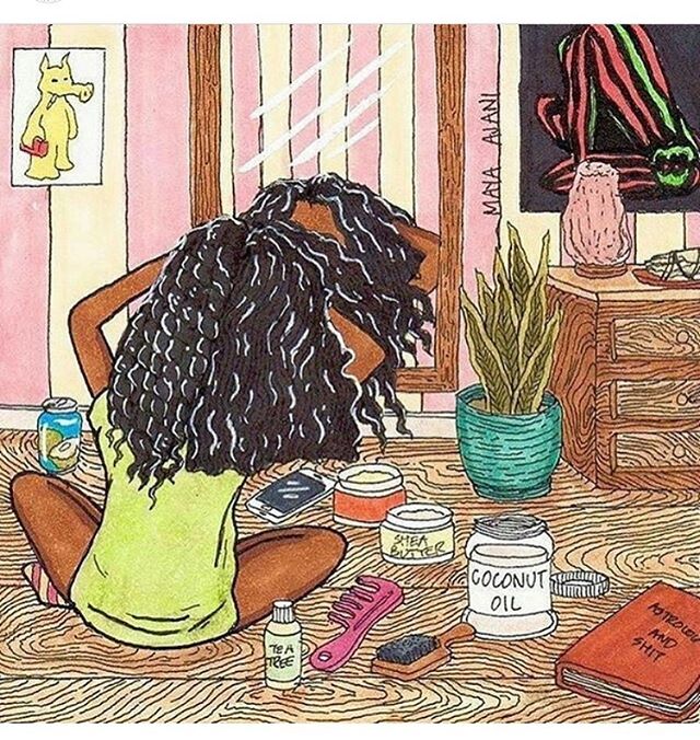 I don&rsquo;t regret going natural (almost 6️⃣ years ago) and releasing my curls ➰but man I wasn&rsquo;t prepared for the upkeep and money 💸!!! My bathroom looks like Sally&rsquo;s Beauty Supply. 🤦🏽&zwj;♀️ Can&rsquo;t a girl vent ? &bull;
&bull;
&