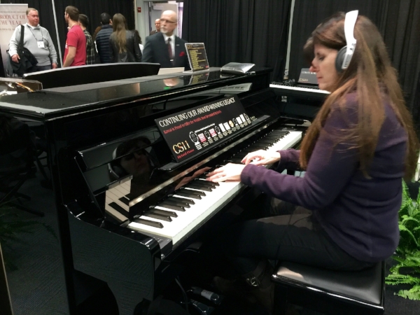 Kawai's CS11 - I think I liked this electronic piano the best. A girl cannot have too many pianos around her! :D 