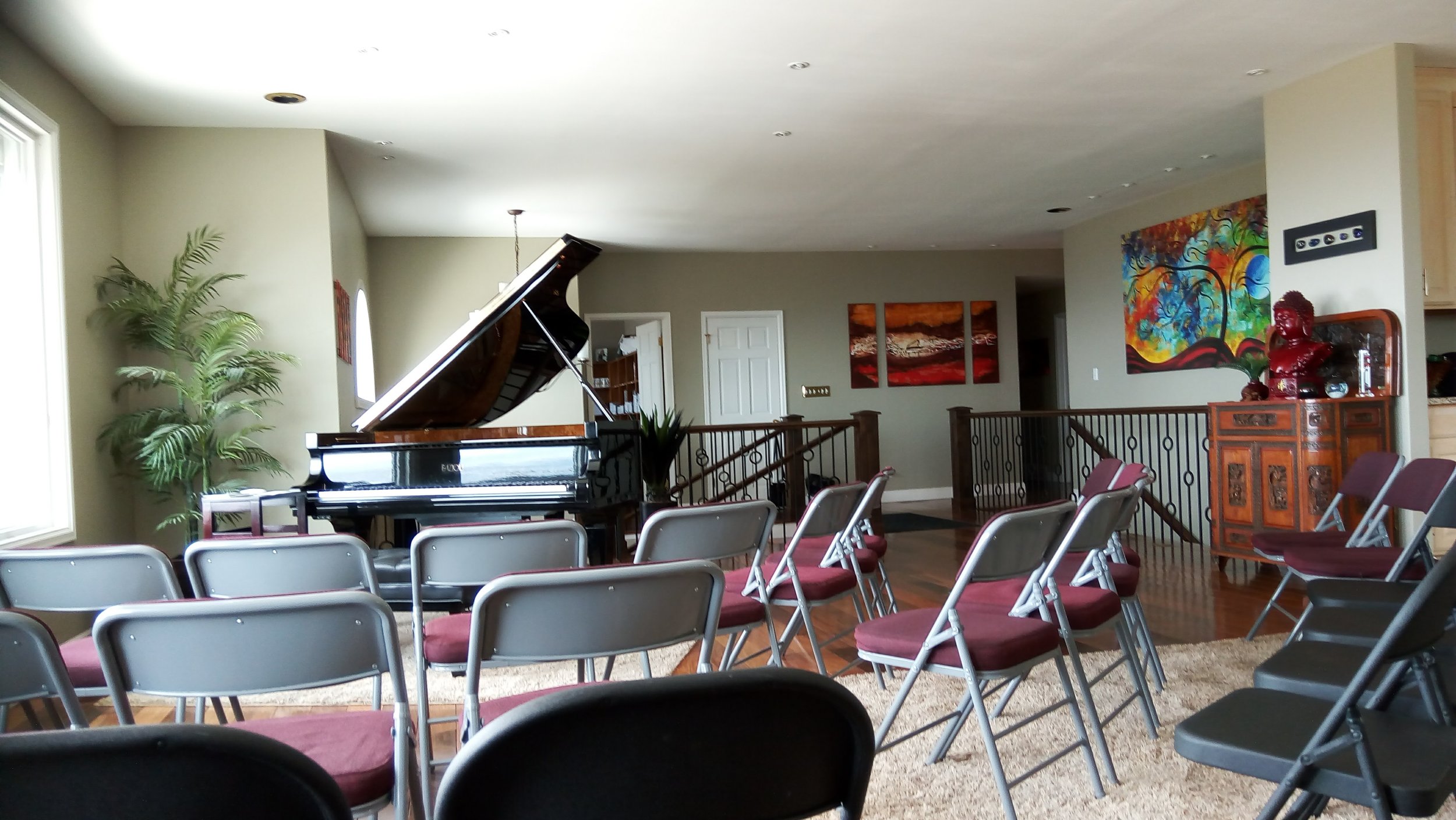 The Concert Space - beautiful Fazioli piano
