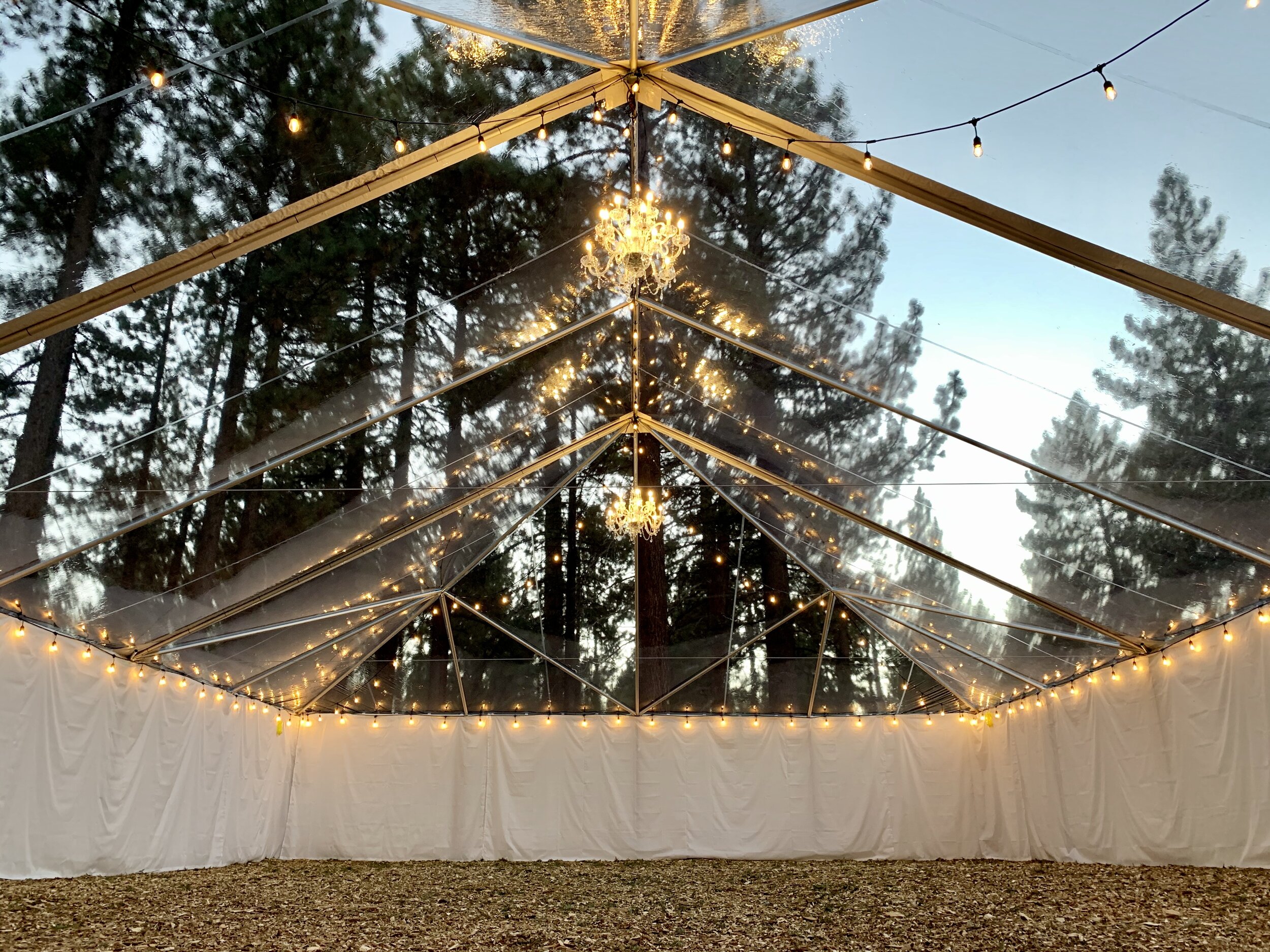 Tent &amp; Lighting by Revive Coffee &amp; Wine