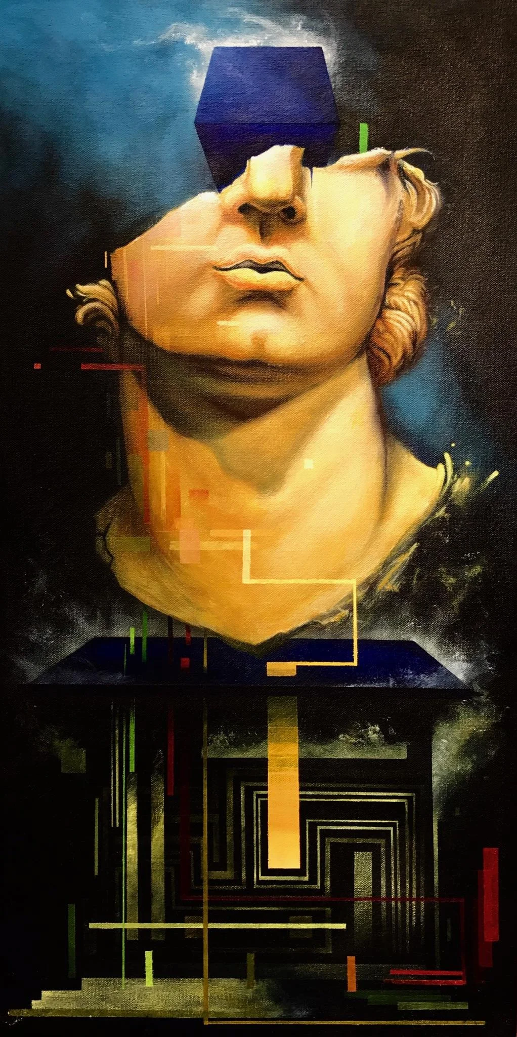 Ian C. Hess --avid- 1 ft. x 2 ft. Acrylic on canvas Wrapped Panel $700 2017.jpg