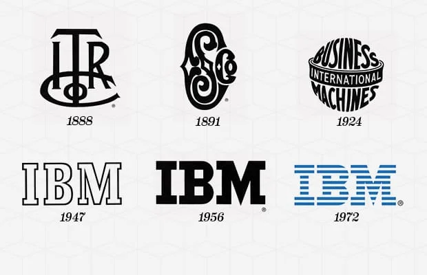 Year Company Founded: 1911 Year Logo Introduced: 1888 Logo Designer: Paul Rand (1956, 1972) Company Founder: Charles R. Flint The IBM logo was first introduced in 1924 when the Computing-Tabulating-Recording Company was renamed as International Business Machines. The renaming of CTR to IBM was the company's attempt to modernize; following this, the IBM logo introduced in 1924 was an updated version of the 1911 CTR logo used by the company. The intricate, entwined design of CTR was replaced by bold lettering of "International Business Machines," configured to mimic a globe, emphasizing the "International" in IBM. In 1947, with the modernization of the company's technology, the globe logo was replaced with a simplistic "IBM," which remains the symbol of the company. In 1956, Paul Rand transformed the outlined logo into a solid black "IBM" to impress stability and balance. In 1972, Rand returned to update the image of the company from solidity and stability to "speed and dynamism" (that was supposed to be implied by the striped logo).
