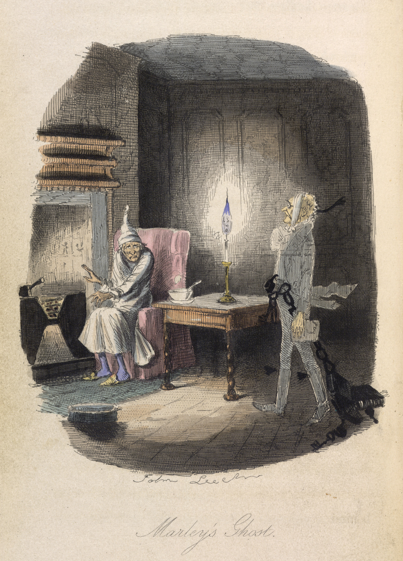 Marley's Ghost by John Leech.