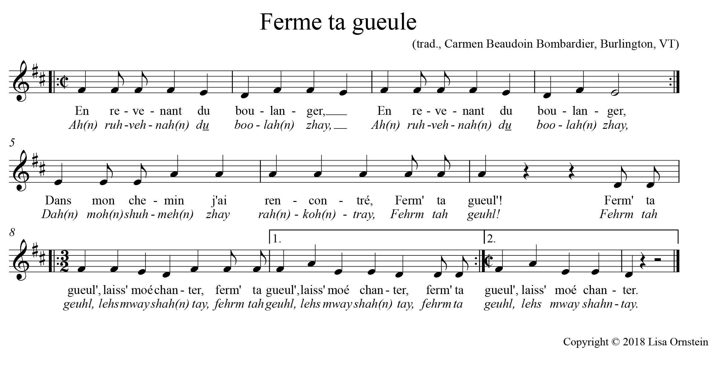 Ferme ta gueule — Vermont Folklife Center