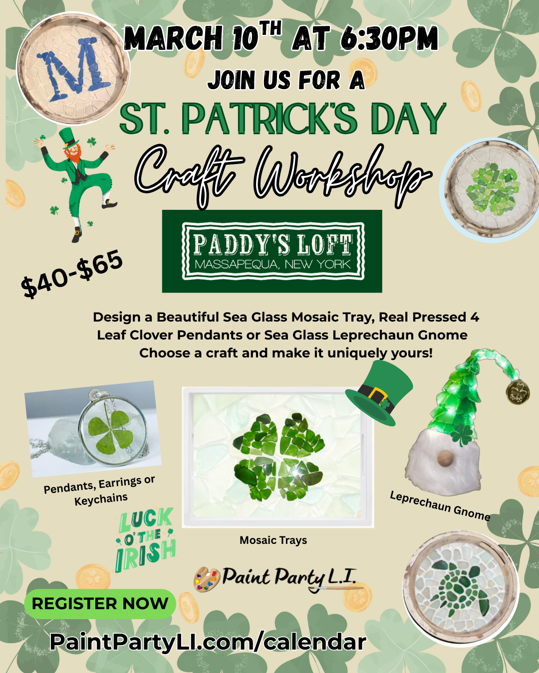 CRAFT NIGHT AT PADDY'S LOFT!