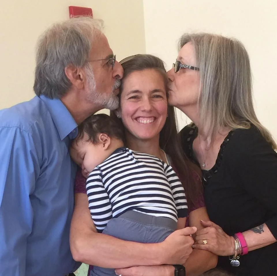 Dad, Heather, and Mom! (Aidan was zonked out from his celebration the day before and slept through this entire hearing!) We are truly blessed.