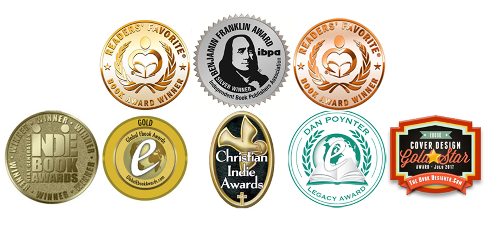 Some of the awards received.