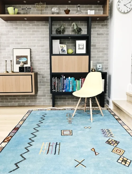 Tawny blue beauty in a sweet modern home