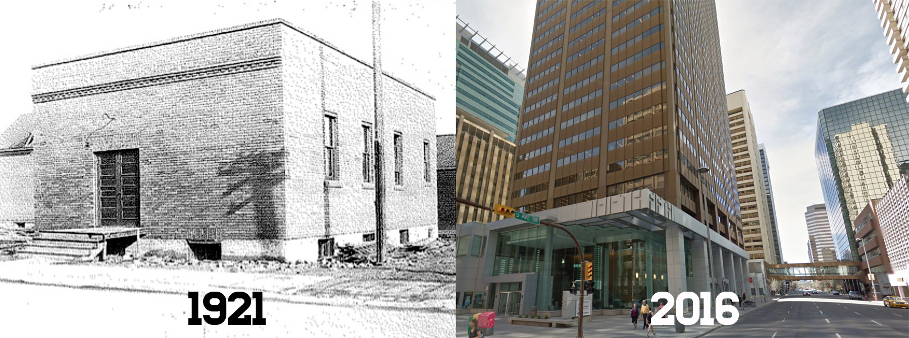 the corner of 5th Ave and 5th St Calgary AB