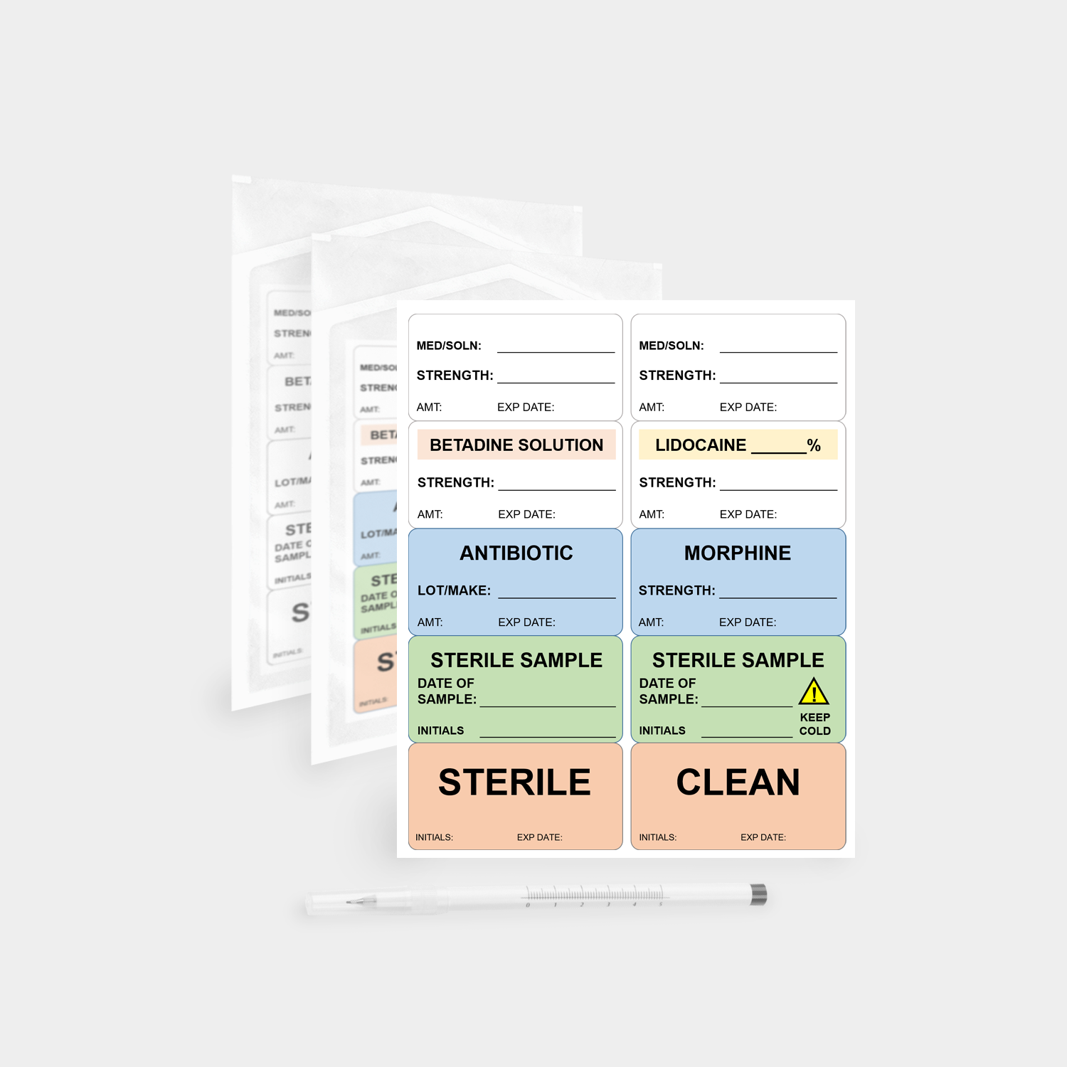 STERILE LABELS, TAGS AND MARKERS