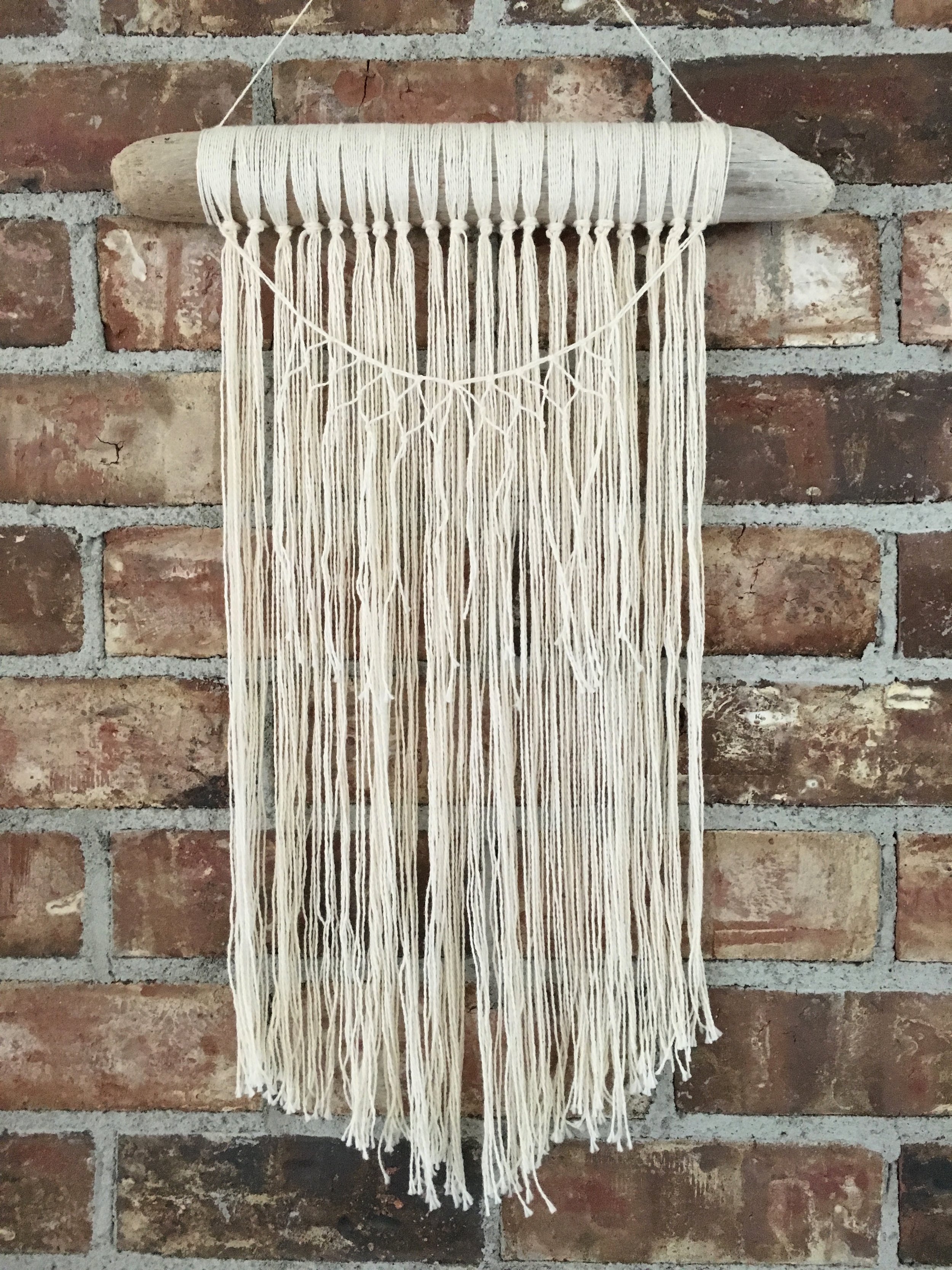 Cotton Fringe Wall Hanging with Banner