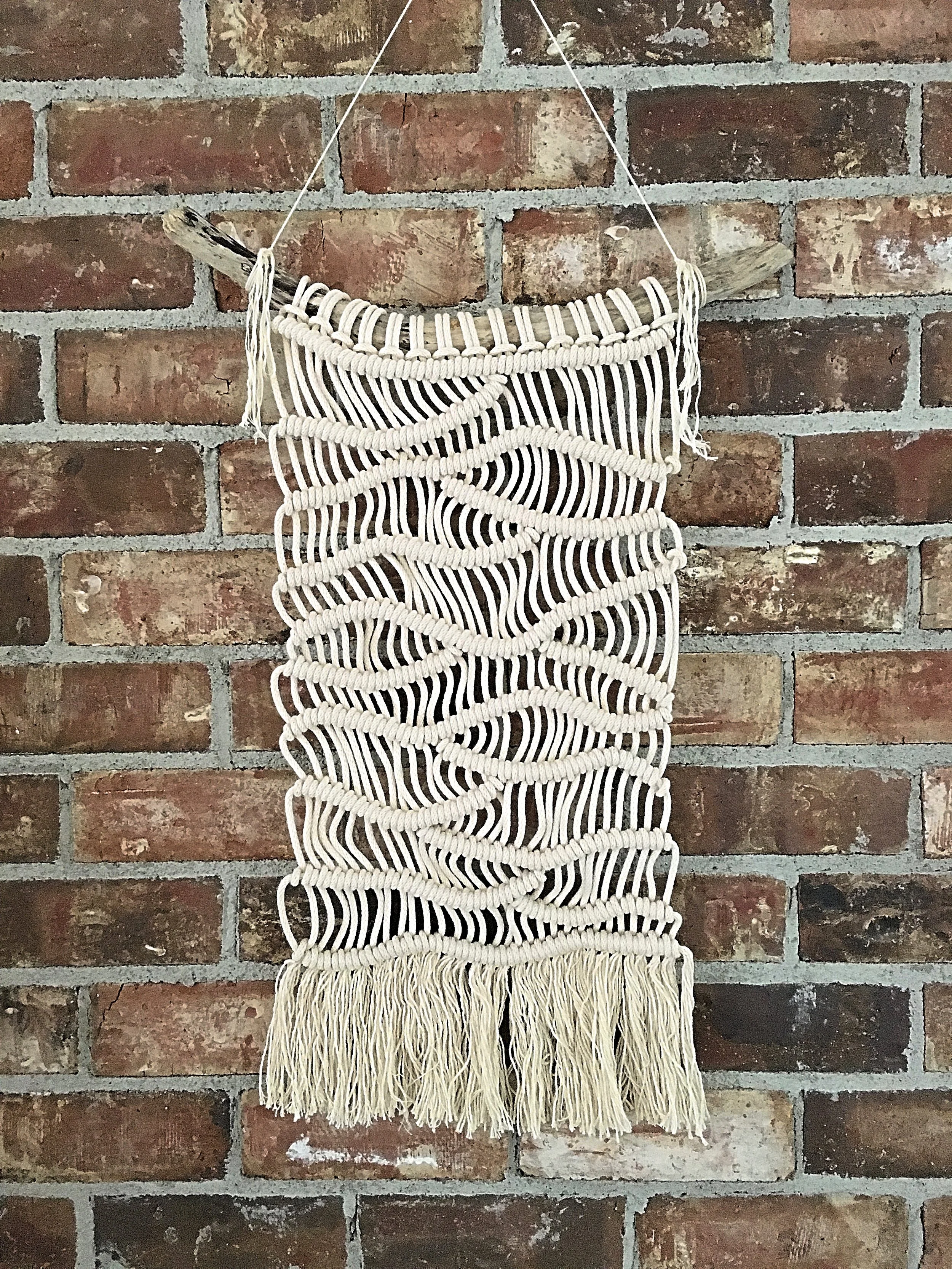 Medium Wavy Macrame Wall Hanging
