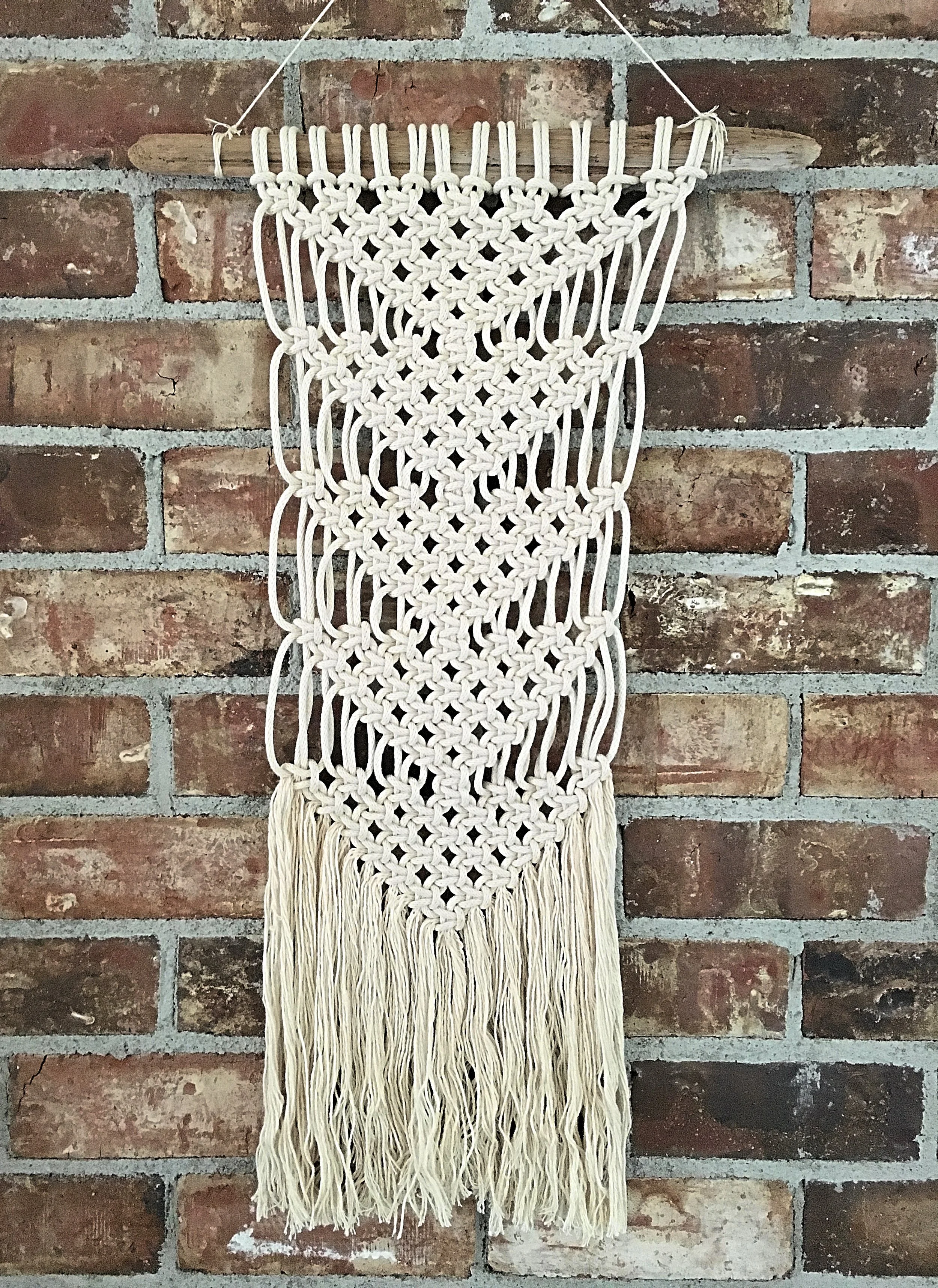 Triangle Macrame Wall Hanging