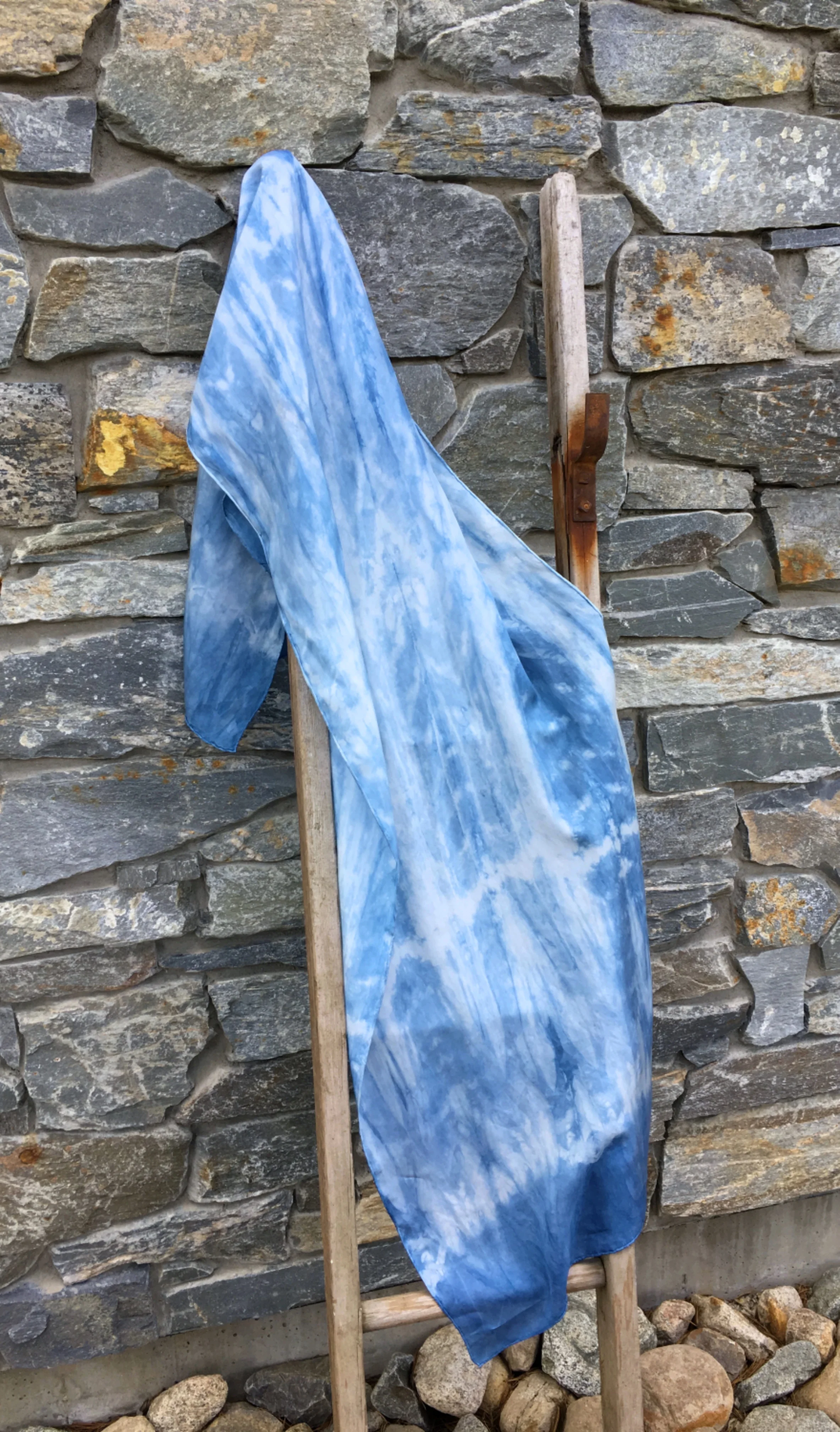 Indigo Silk Scarf II
