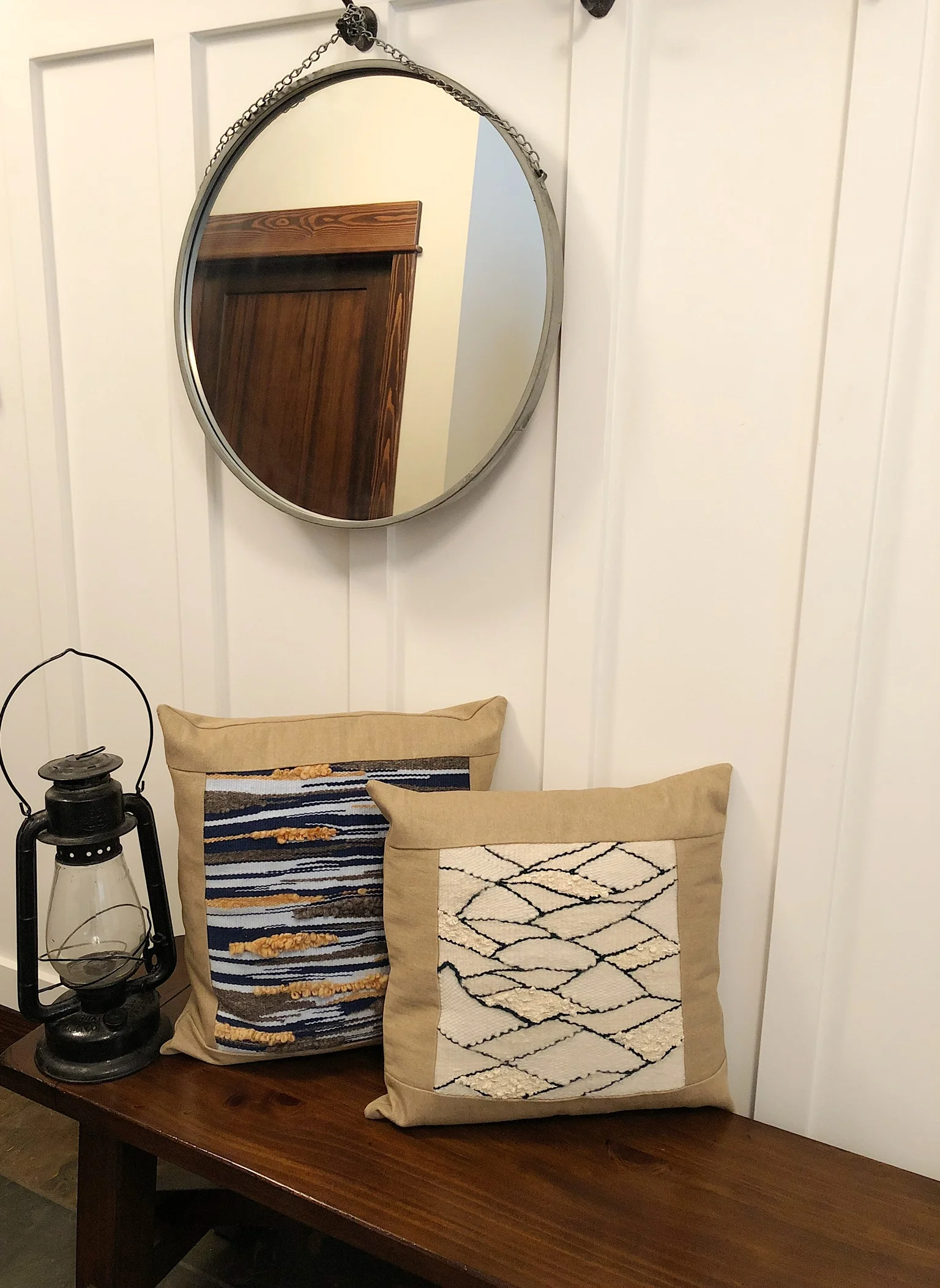 Woven Pillow - Shades of Blue