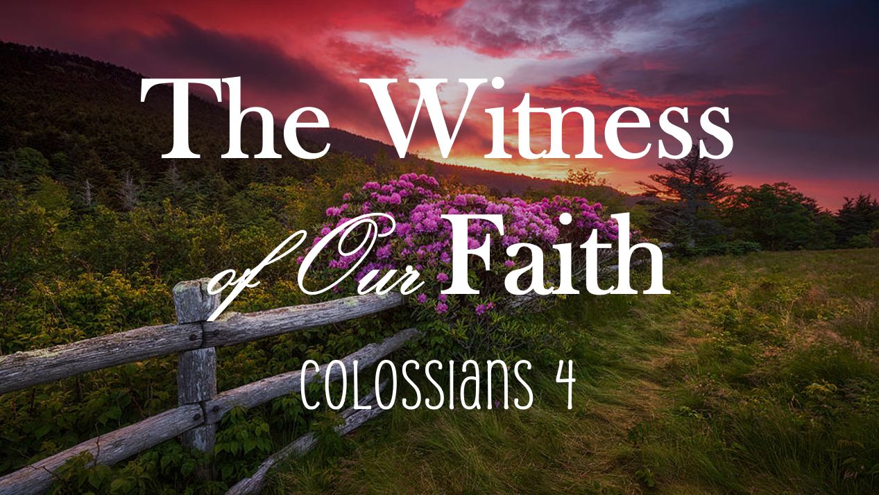 The Witness of Our Faith
