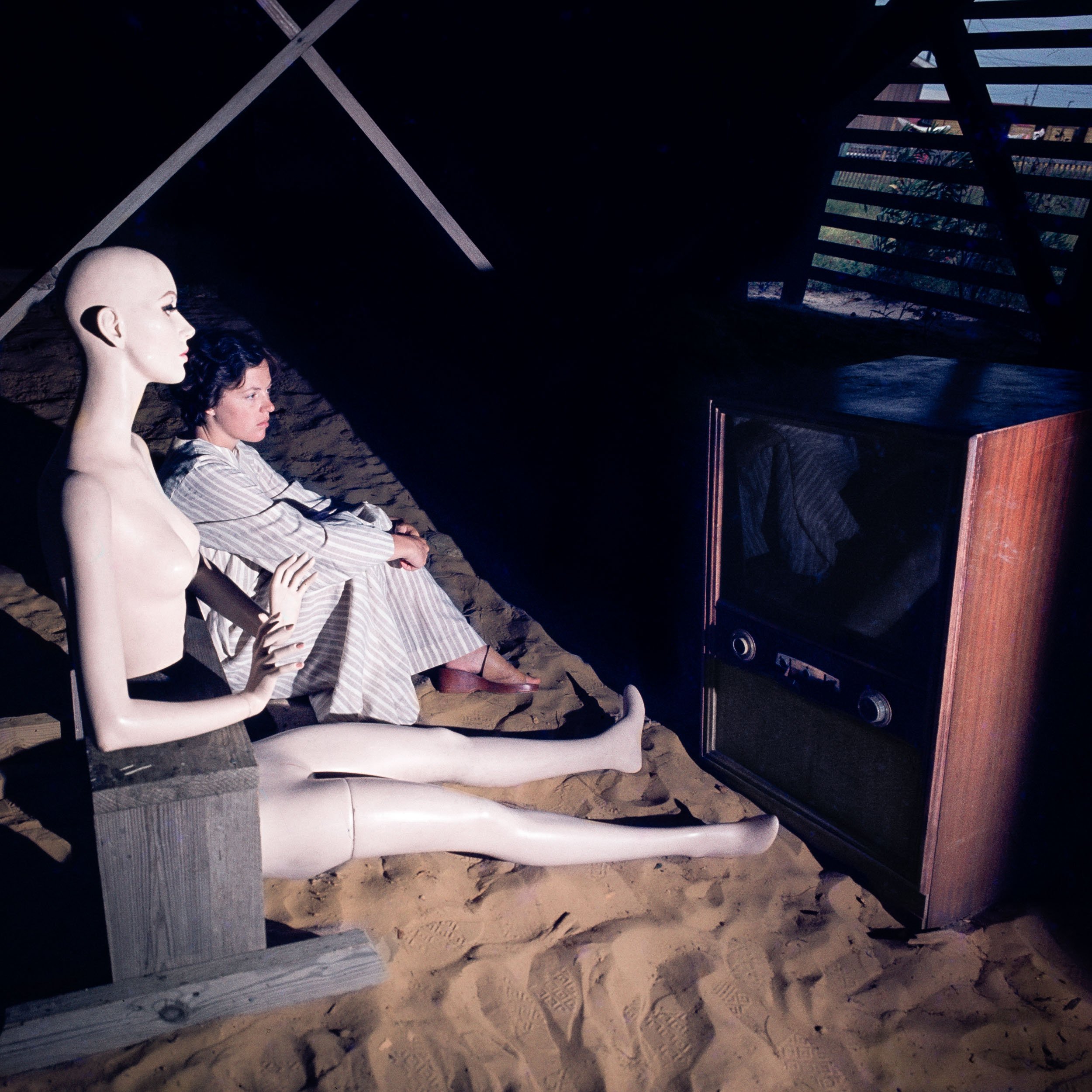  Traveling with a Mannequin, Nags Head, North Carolina, 1975 