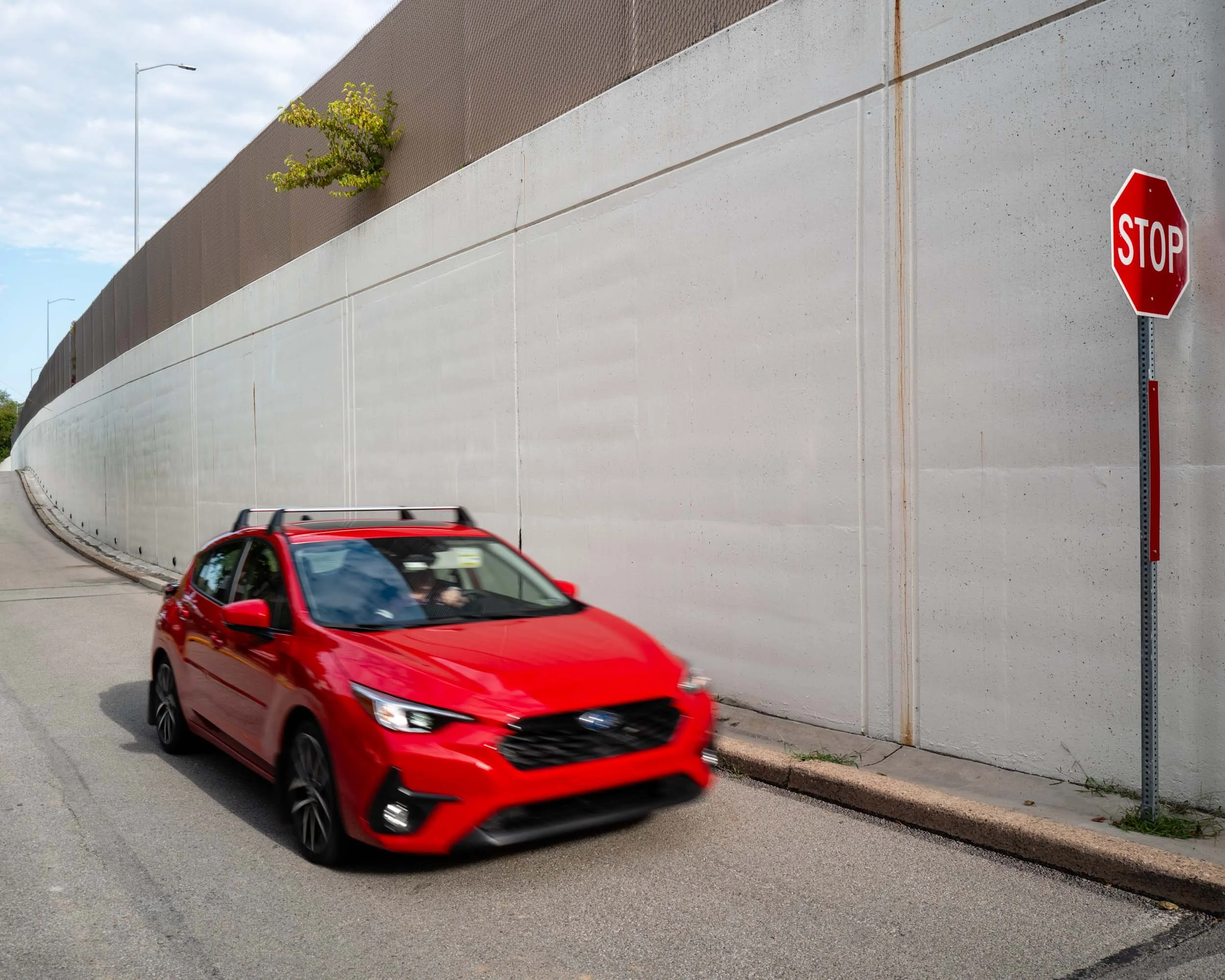 Pennsylvania town divided by highway in 1965