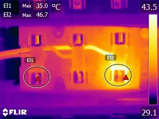 Thermal imaging camera image