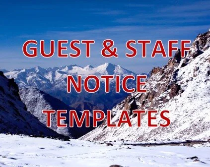 COVID-19 NOTICE TEMPLATES for GUESTS and STAFF