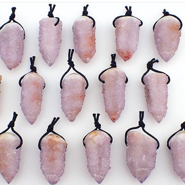 Quartz pendants or tongues? In TCM practitioners use the appearance of a patient's tongue to help diagnose and determine a pattern of disharmony. We look at color, coat, shape, size, geography, movement and break it down further to regions that corre