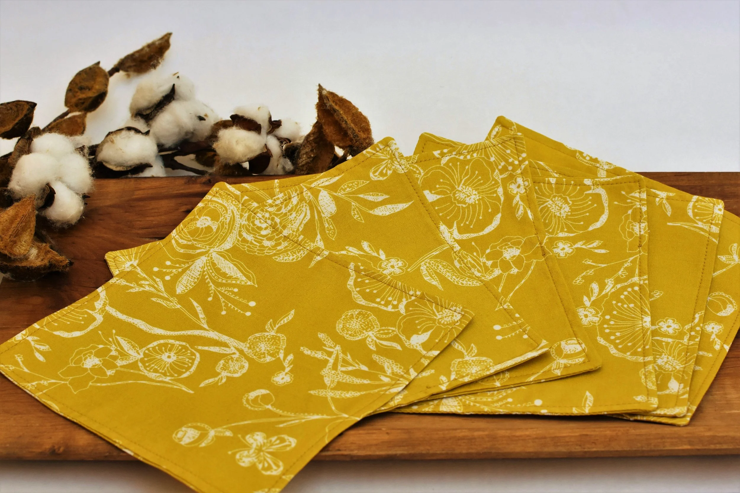 Fall Poppy Cocktail Napkins set of 6