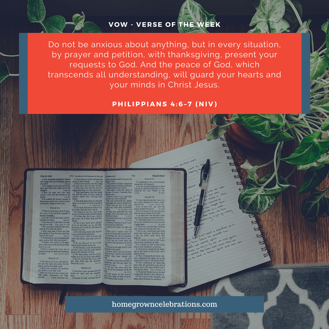 Philippians 4:6-7 {VOW: Verse of the Week}
