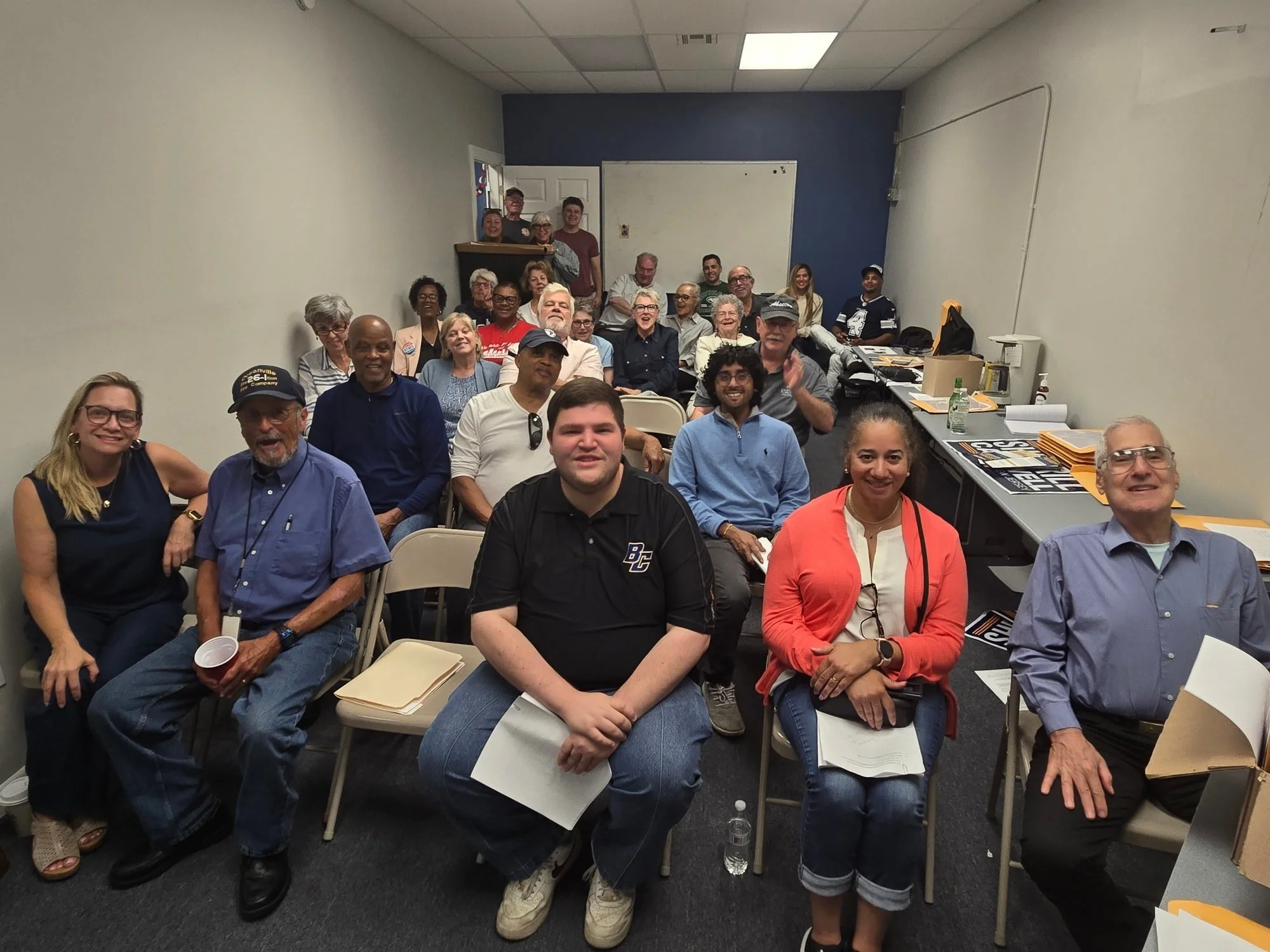 Great Municipal Chairs meeting tonight! We are fired up and ready to elect @mikiesherrill and the entire Column B ticket!