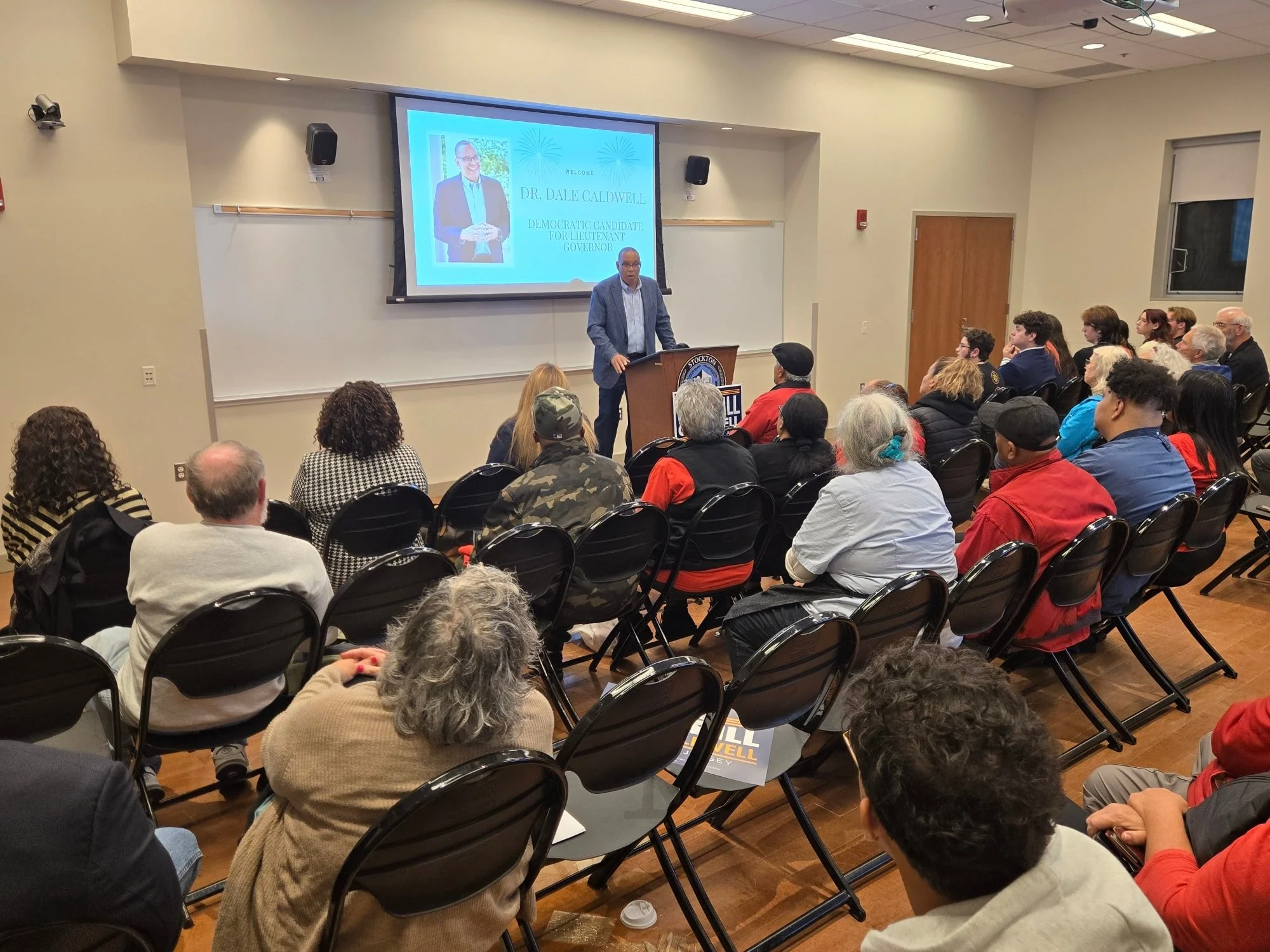 Packed house for @drdale.caldwell at Stockton!